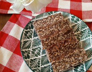 Blok czekoladowy z płatkami owsianymi