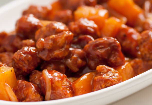 Wieprzowina w sosie pomarańczowym