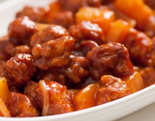 Wieprzowina w sosie pomarańczowym