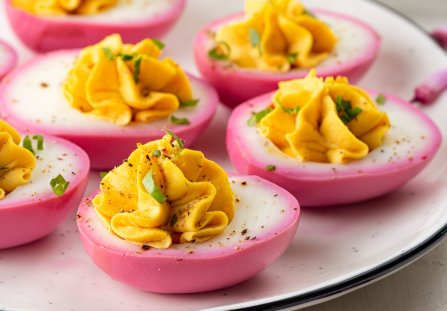 Jajka marynowane w burakach