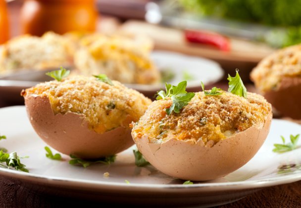 Jajka pieczone w skorupkach