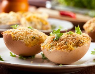 Jajka pieczone w skorupkach