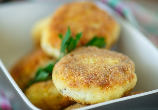 Panierowane placki z ziemniaków