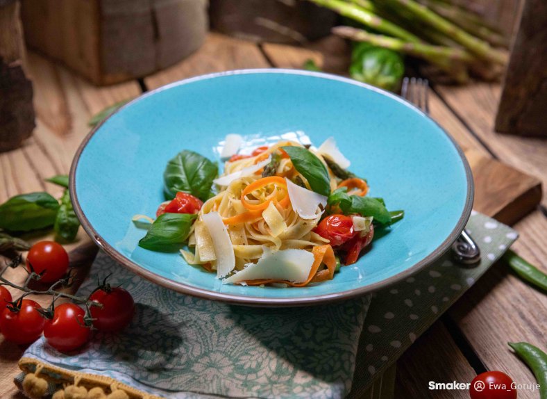  Tagliatelle primavera według Ewy Wachowicz 