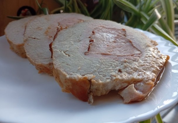 Wieprzowy schab nadziewany boczkiem