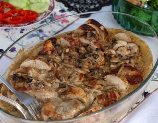 Polędwiczki z pieczarkami