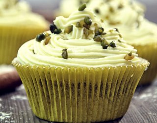 Babeczki z kremem pistacjowym