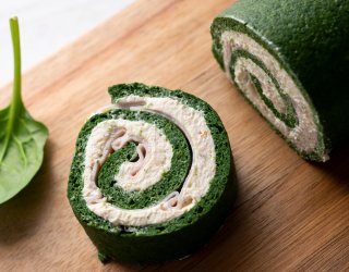 Roladki szpinakowe z szynką