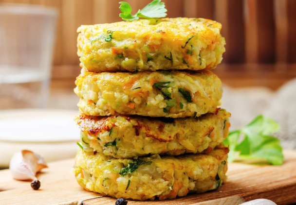 Kotlety z kuskusu i warzyw