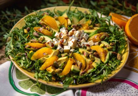 Awokado z pomarańczą na rukoli według Ewy Wachowicz