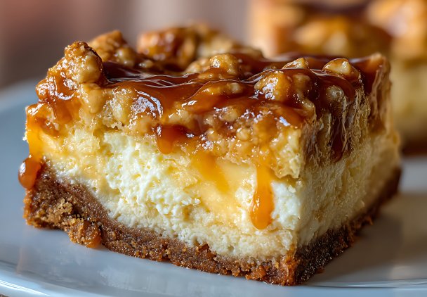 Sernik z jabłkami i orzechami