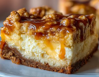 Sernik z jabłkami i orzechami