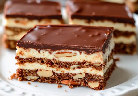 Ciasto Migdałek bez pieczenia