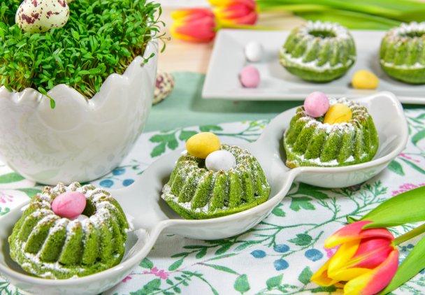 Babeczki szpinakowe do koszyczka