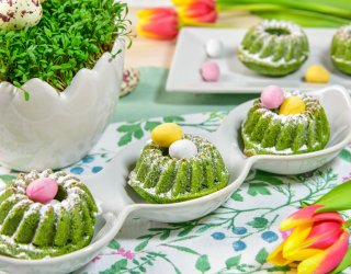 Babeczki szpinakowe do koszyczka