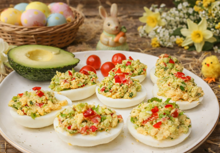 Jajka nadziewane guacamole