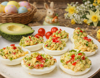 Jajka nadziewane guacamole