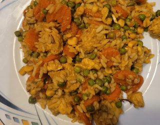 Kurczak z warzywami w curry