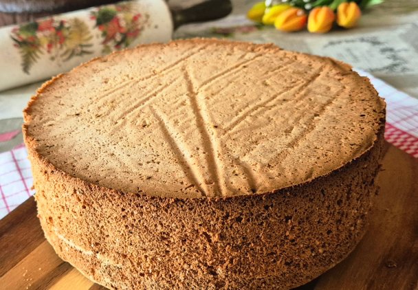 Biszkopt waniliowy - baza do tortu