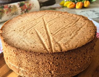 Biszkopt waniliowy - baza do tortu