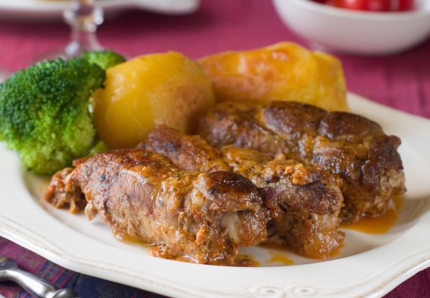 Roladki w sosie musztardowo-miodowym