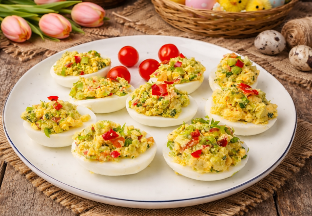 Jajka faszerowane awokado