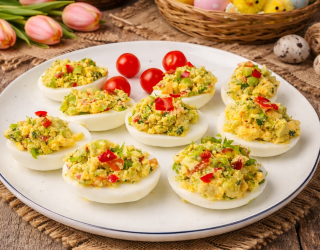 Jajka faszerowane awokado