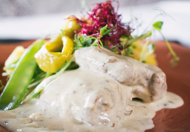 Polędwiczki w sosie musztardowym