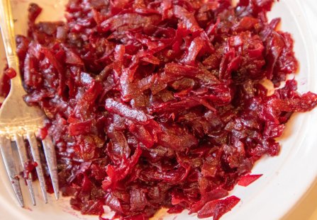 Buraczki zasmażane do obiadu