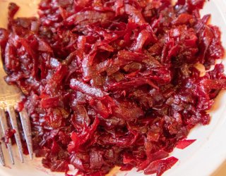 Buraczki zasmażane do obiadu