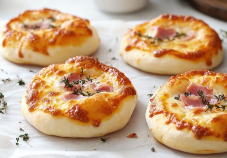 Pizzerinki z szynką