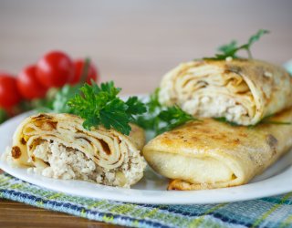 Naleśniki z twarogiem na słono