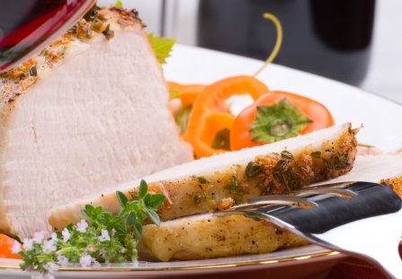 Soczysty schab pieczony