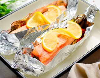 Łosoś pieczony w folii