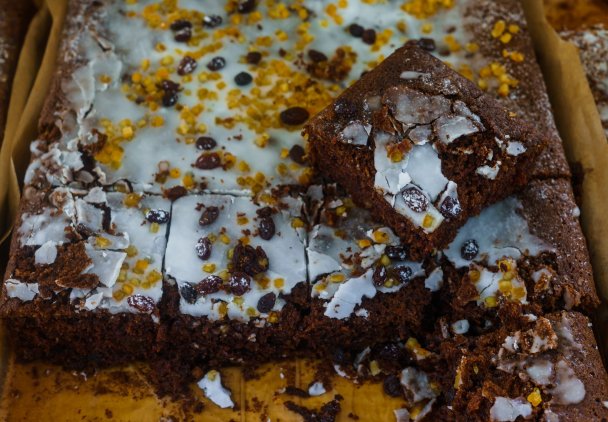 Ciasto czekoladowo-bakaliowe