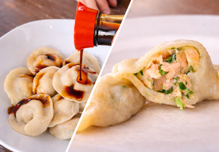 Farsz z łososia do pielmieni i pierożków