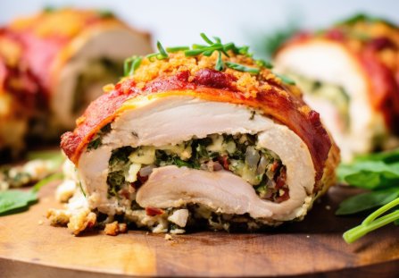 Soczysta pierś z kurczaka z farszem