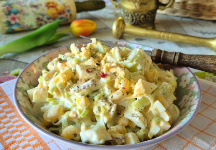 Prosta sałatka z pora