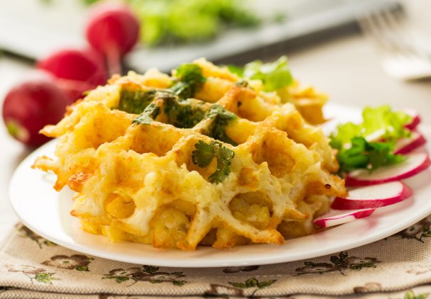 Gofry z kaszy jaglanej