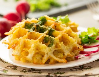 Gofry z kaszy jaglanej