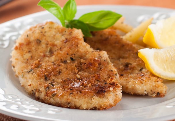 Sznycle w ziołowej panierce