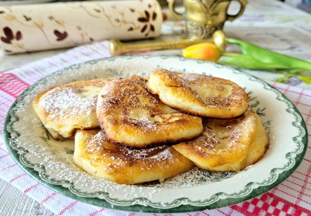 Racuchy serowe waniliowe