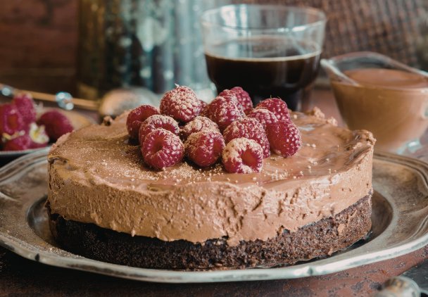 Ciasto czekoladowe z kawową pianką