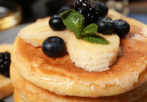 Placuszki z twarogu i bananów