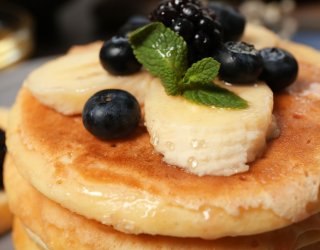 Placuszki z twarogu i bananów