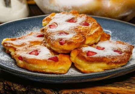 Racuchy z truskawkami