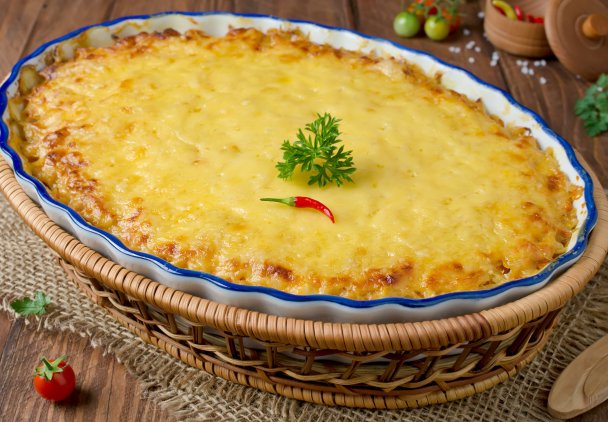Zapiekanka z serem żółtym