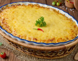 Zapiekanka z serem żółtym