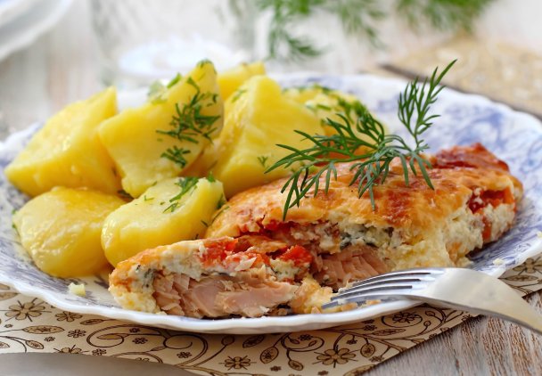 Łosoś pod pierzynką