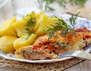 Łosoś pod pierzynką